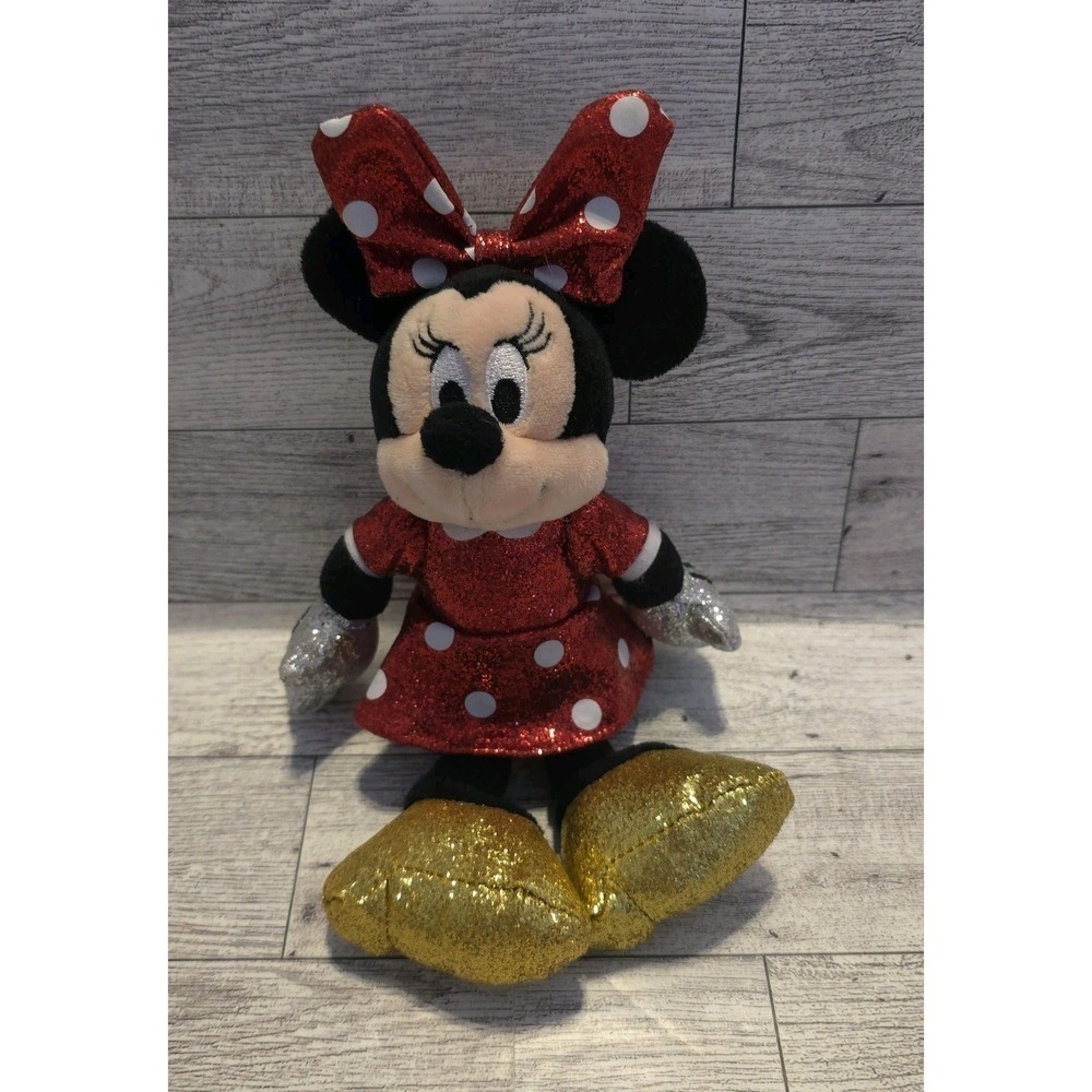 TY Beanie Baby Disney Minnie Mouse Sparkle 6" Plush